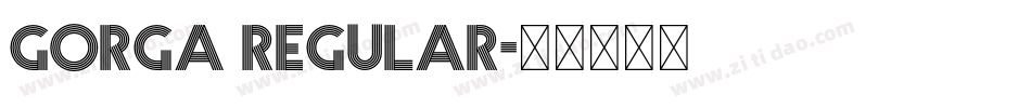 Gorga Regular字体转换